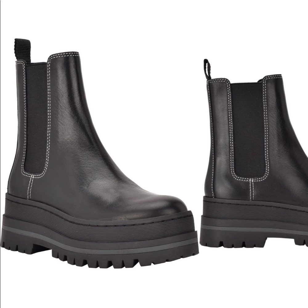 Marc Fisher lug sole platform chelsea boot